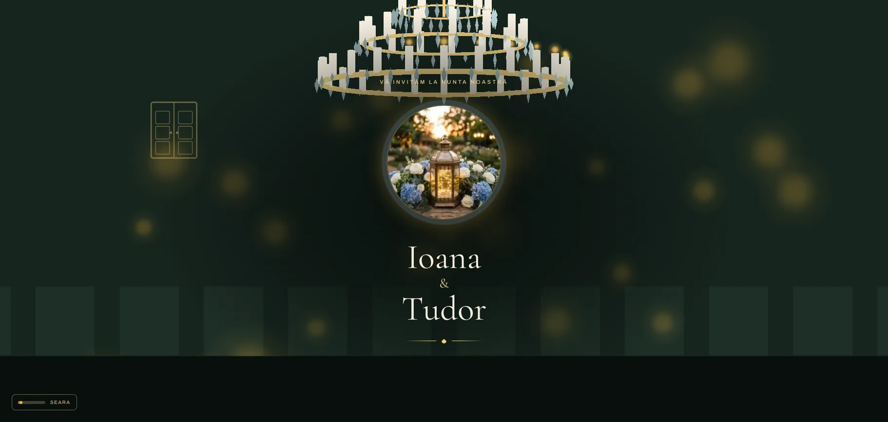 Model invitație de nuntă — Candelabrul