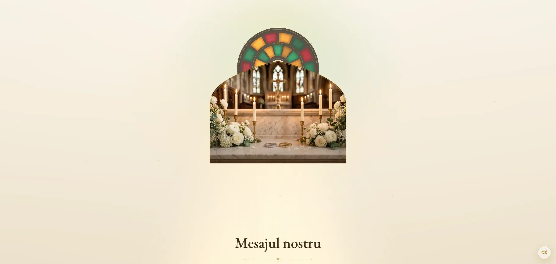 Model invitație de nuntă — Vitraliu