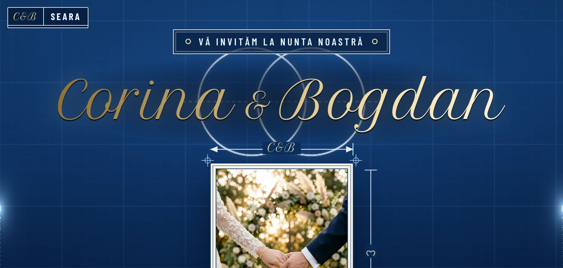 Model invitație de nuntă — Planșa