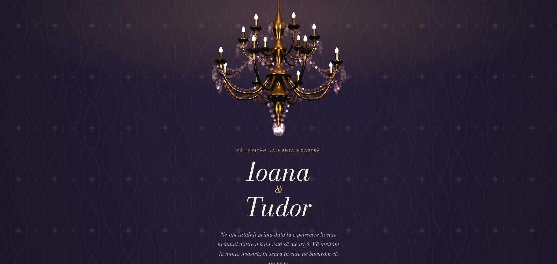 Model invitație de nuntă — Candelabrul