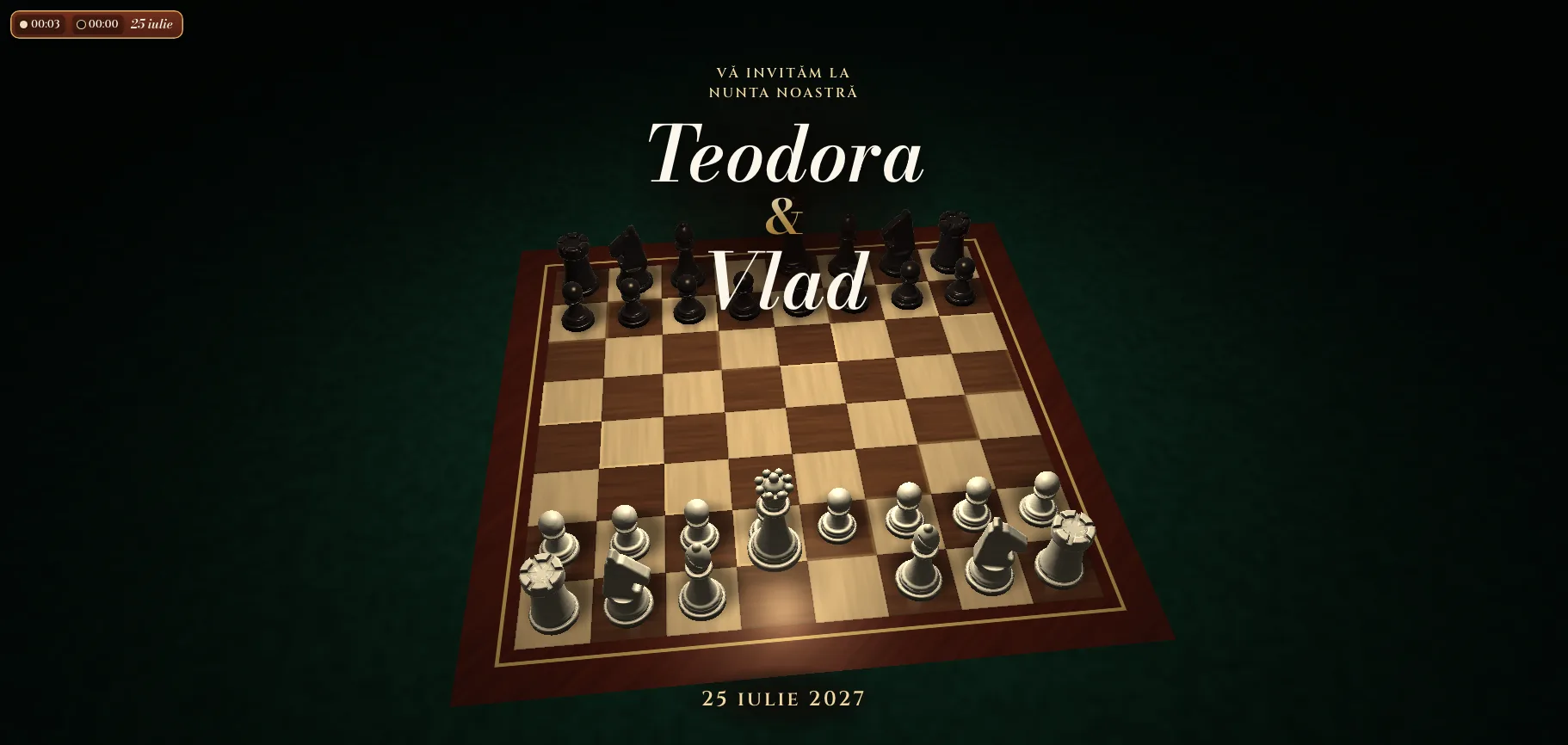 Model invitație de nuntă Partida