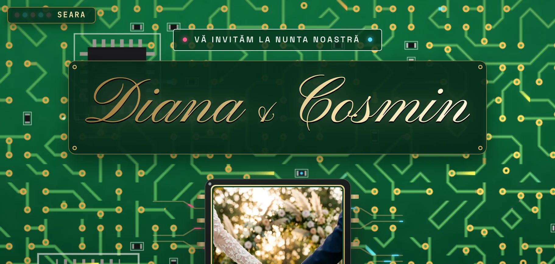 Model invitație de nuntă — Circuitul