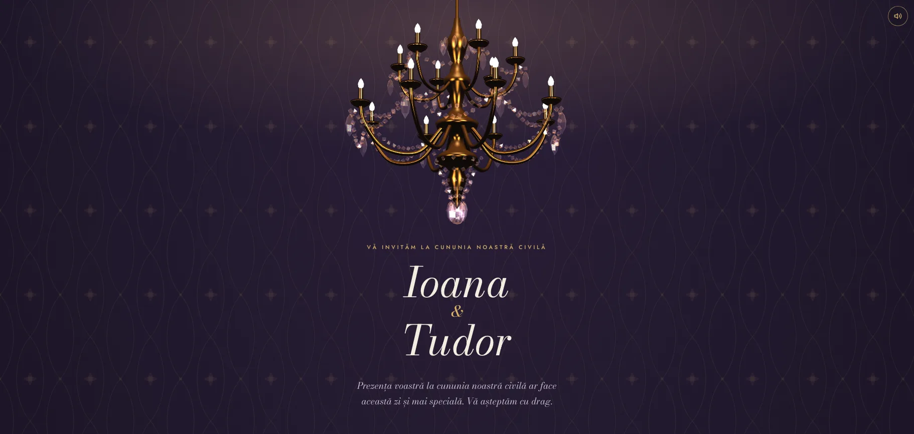 Model invitație de nuntă — Candelabrul