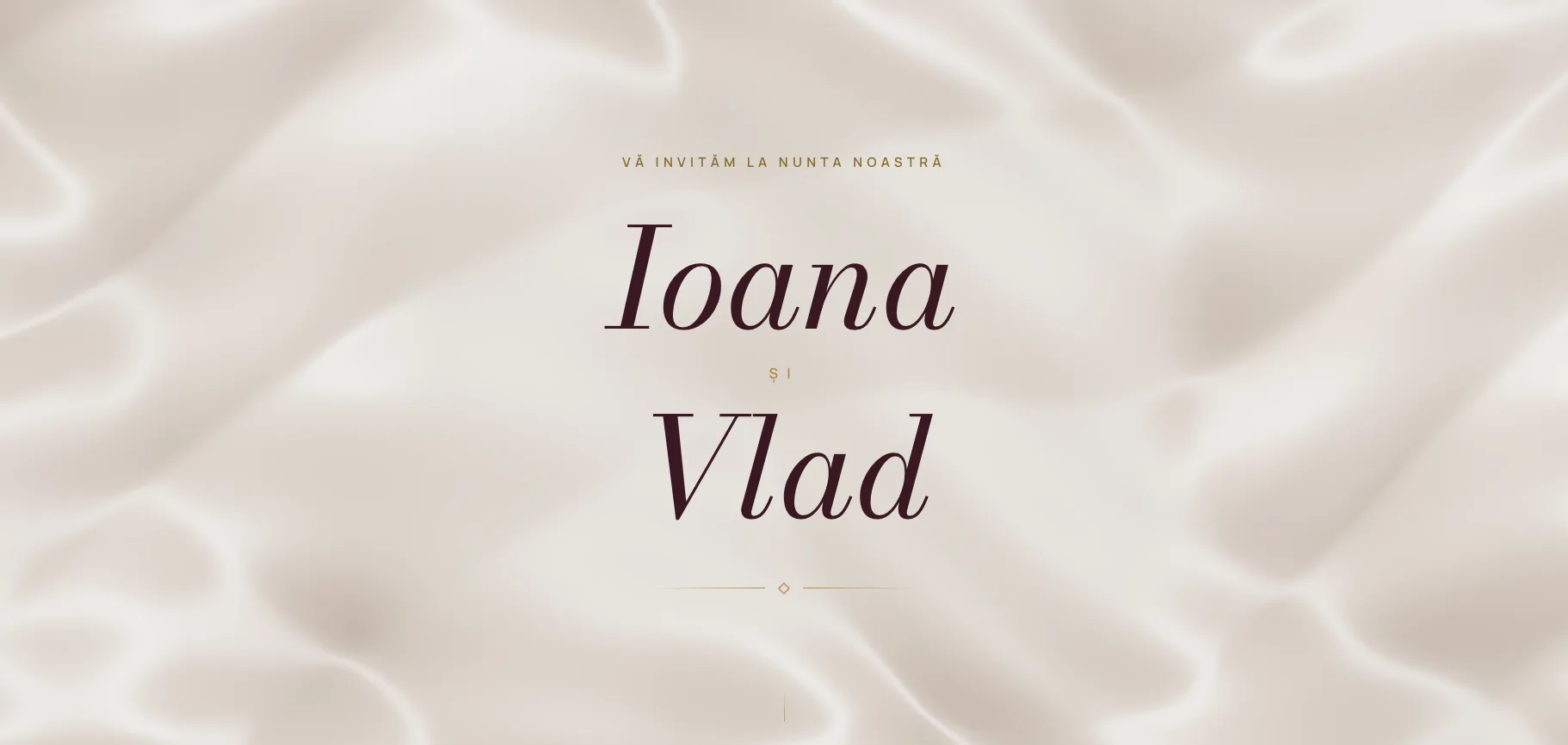 Model invitație de nuntă — Mătasea