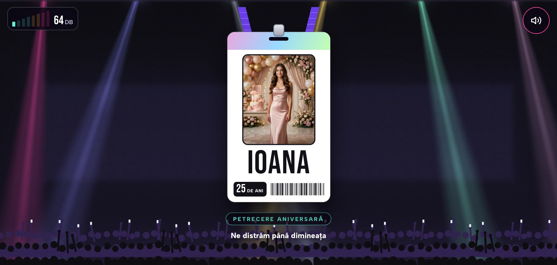Model invitație de zi de naștere — Concertul