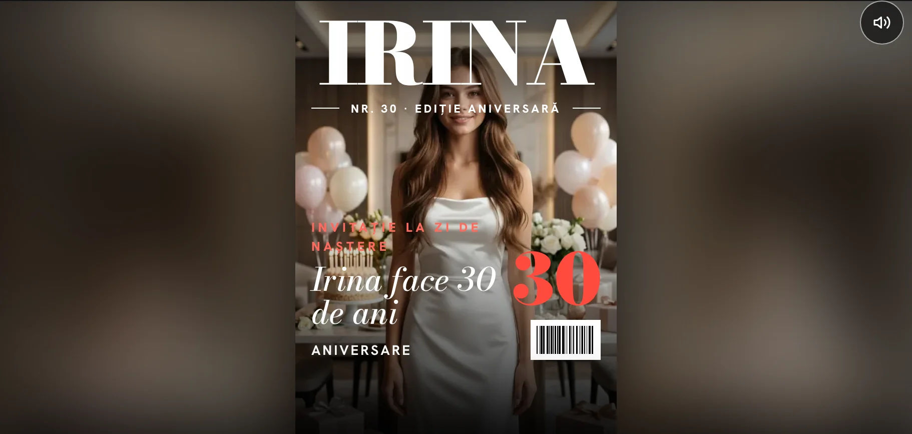 Model invitație de zi de naștere — Coperta