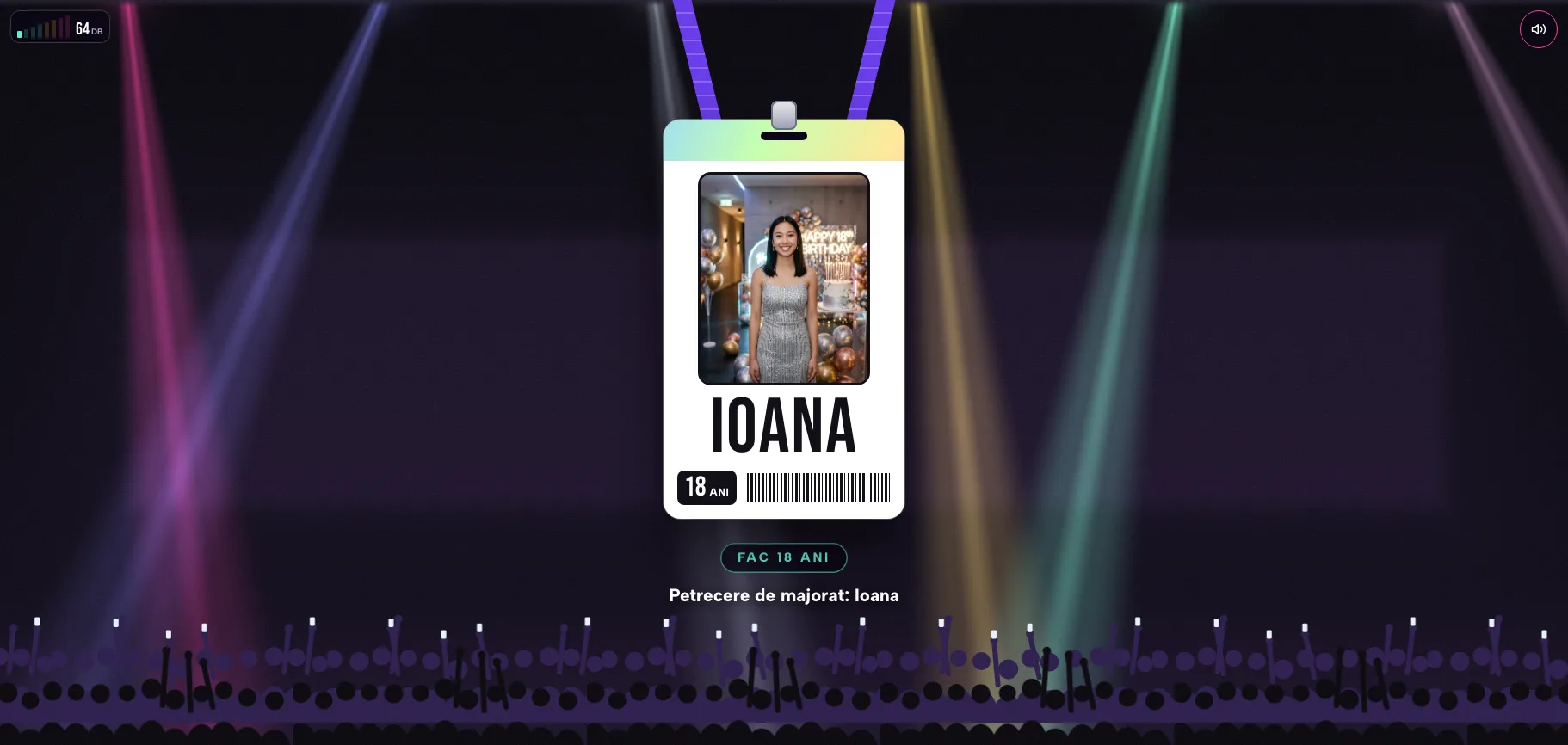 Model invitație de zi de naștere — Concertul