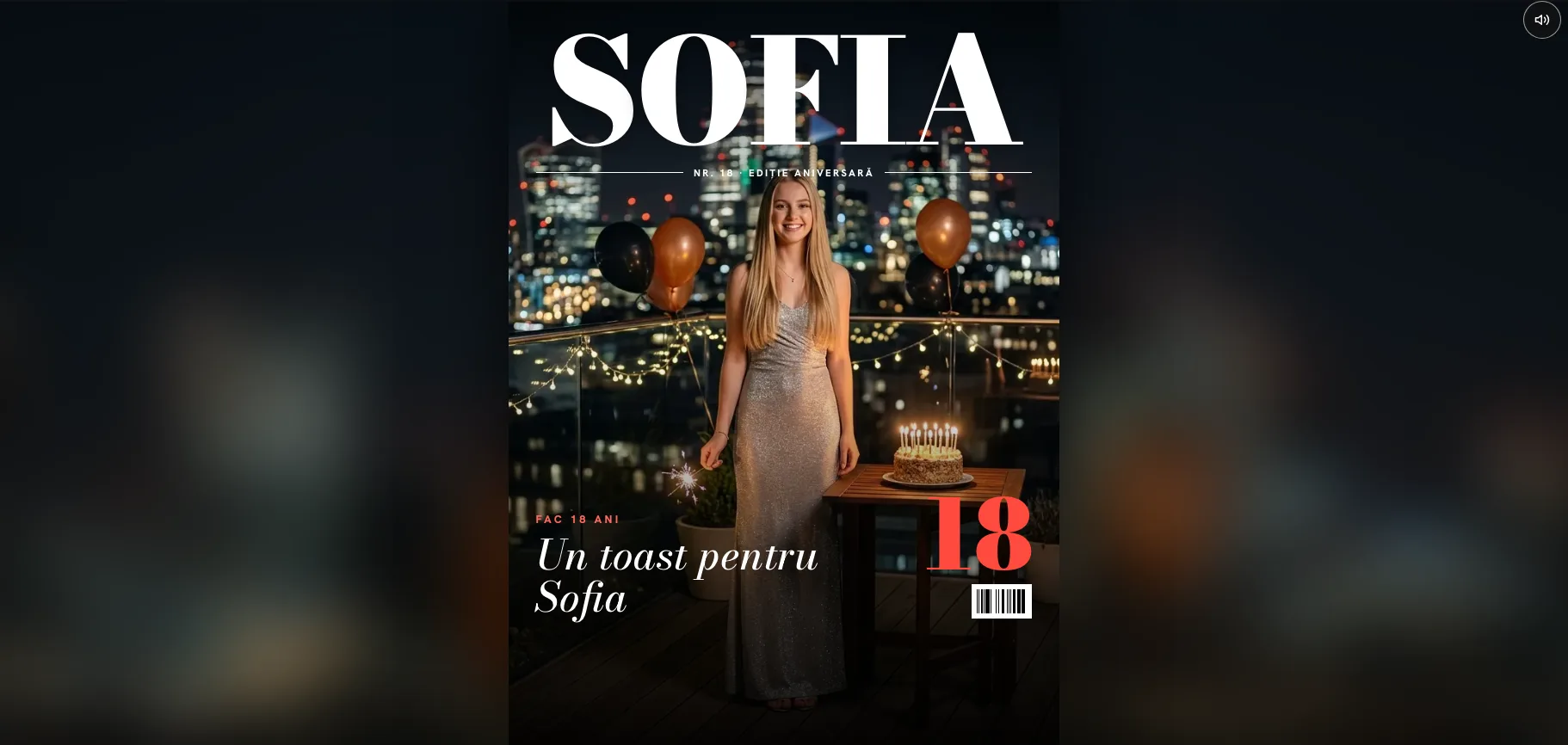 Model invitație de zi de naștere — Coperta